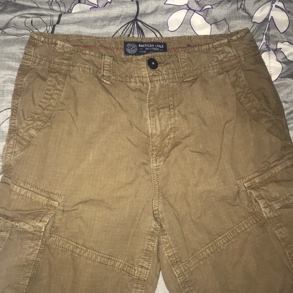 American Eagle Outfitters Men Brown Shorts Size 30 - Picture 2 of 4